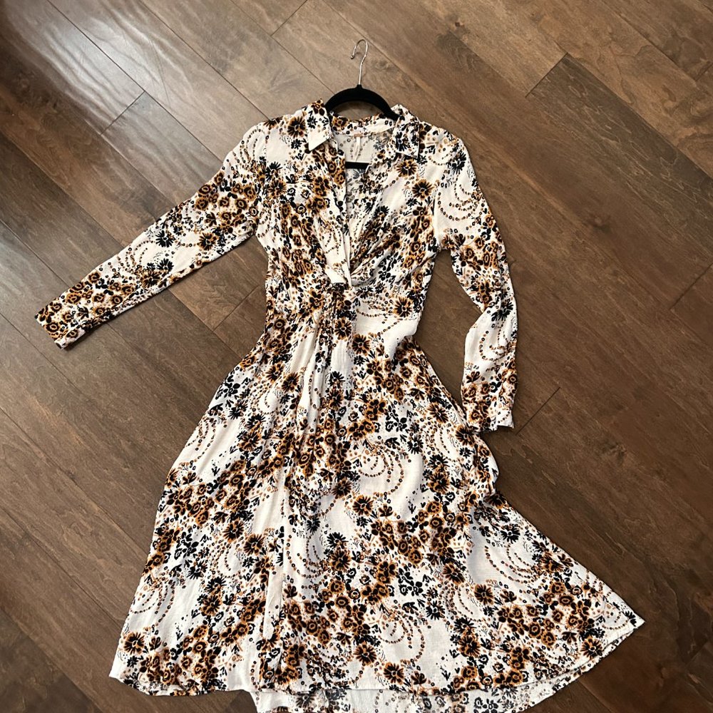 Free People | Tough Love Midi Shirt Dress | Size 2